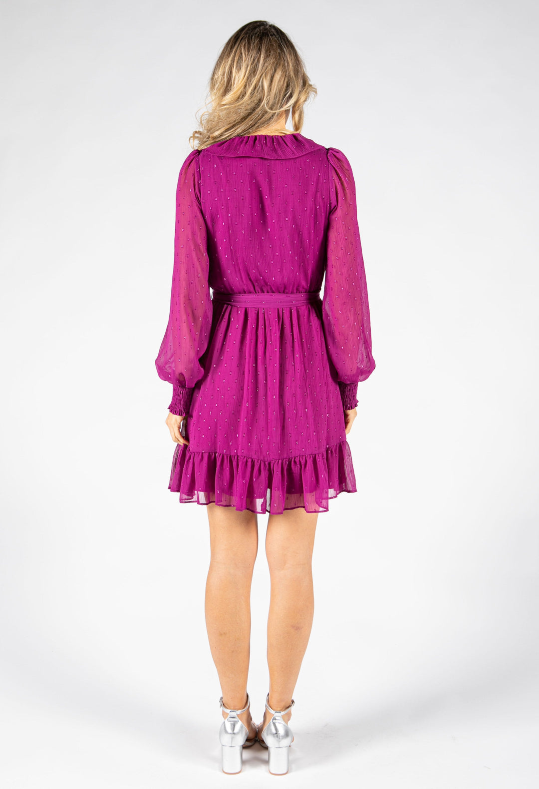 Glittered Ruffle Dress