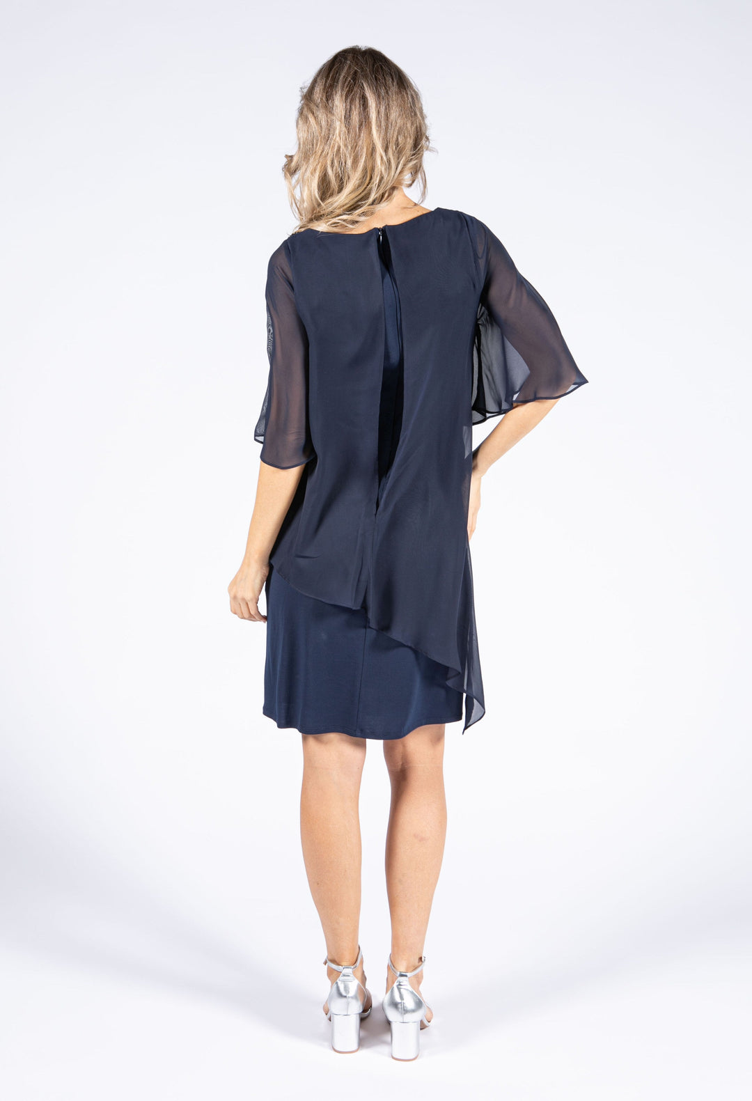 Tiered Angel Sleeve Dress