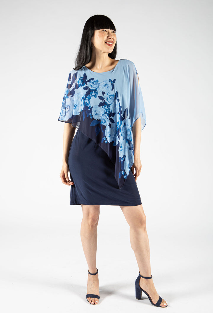 Floral Overlay Dress