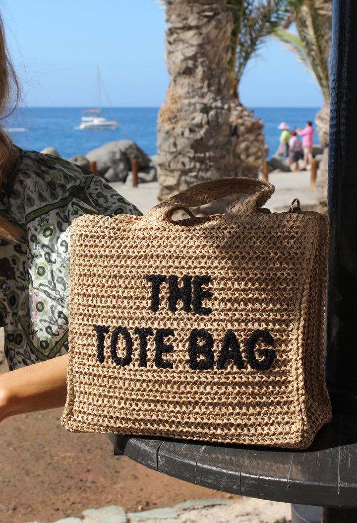 Contrast Crossbody Tote Bag