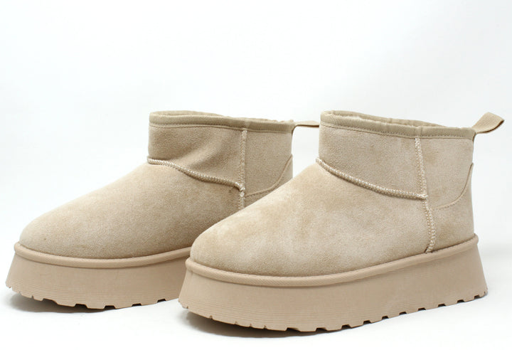Faux Fur Lined Platform Boot