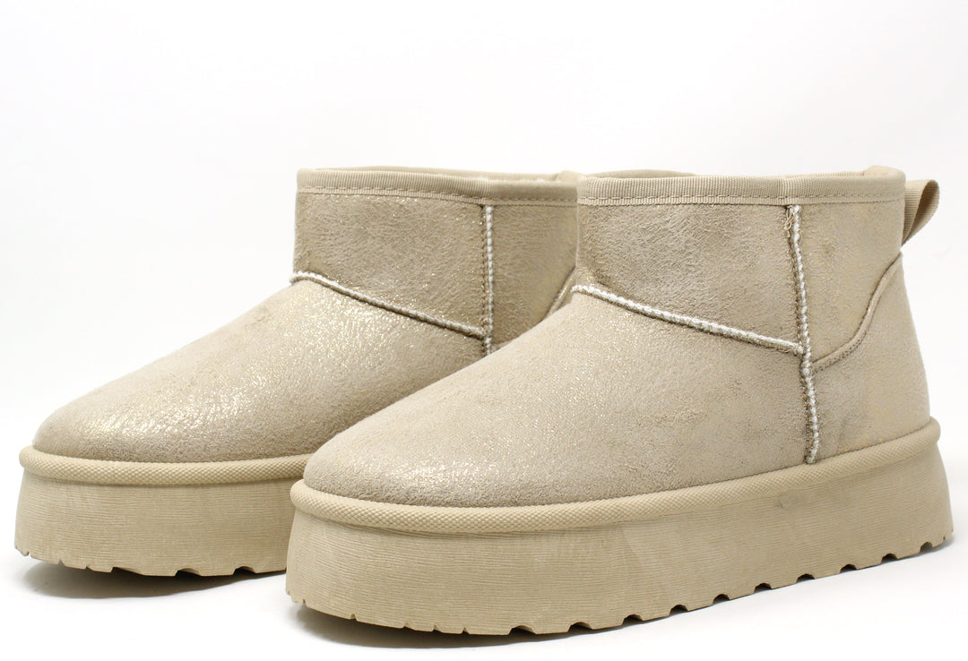 Shimmer Slip On Ankle Boot