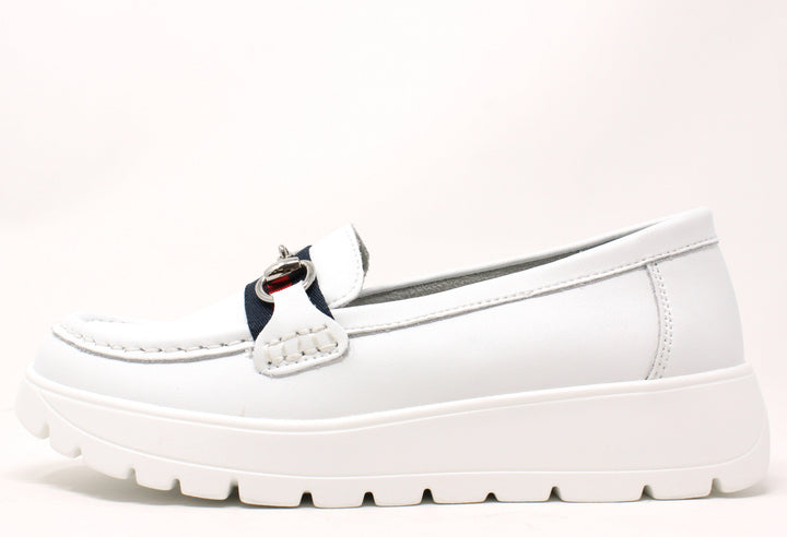 Stripe and Buckle Loafer