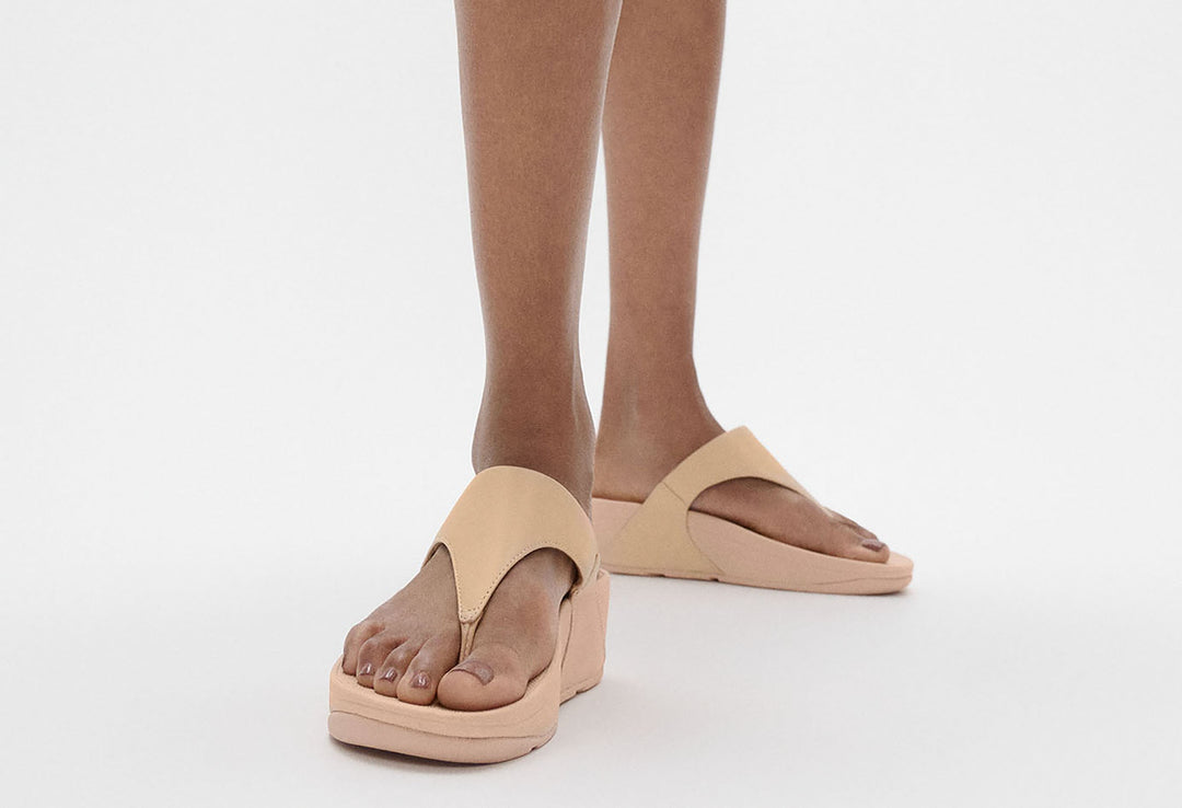 LULU Leather Toe-Post Sandals