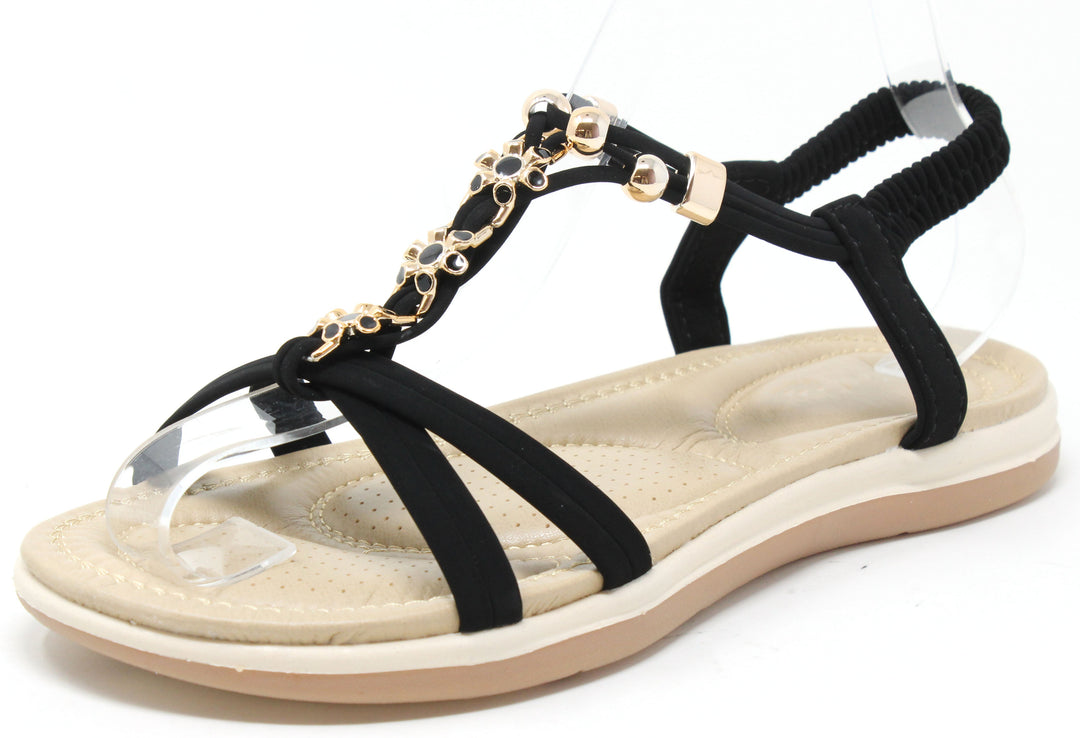 Floral Gem Sandals