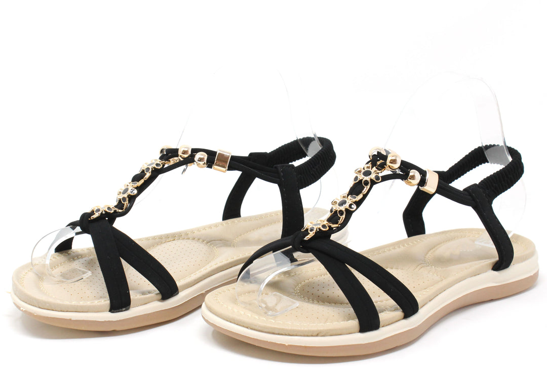 Floral Gem Sandals