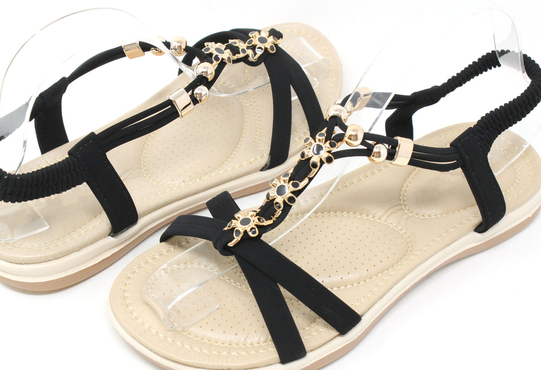 Floral Gem Sandals