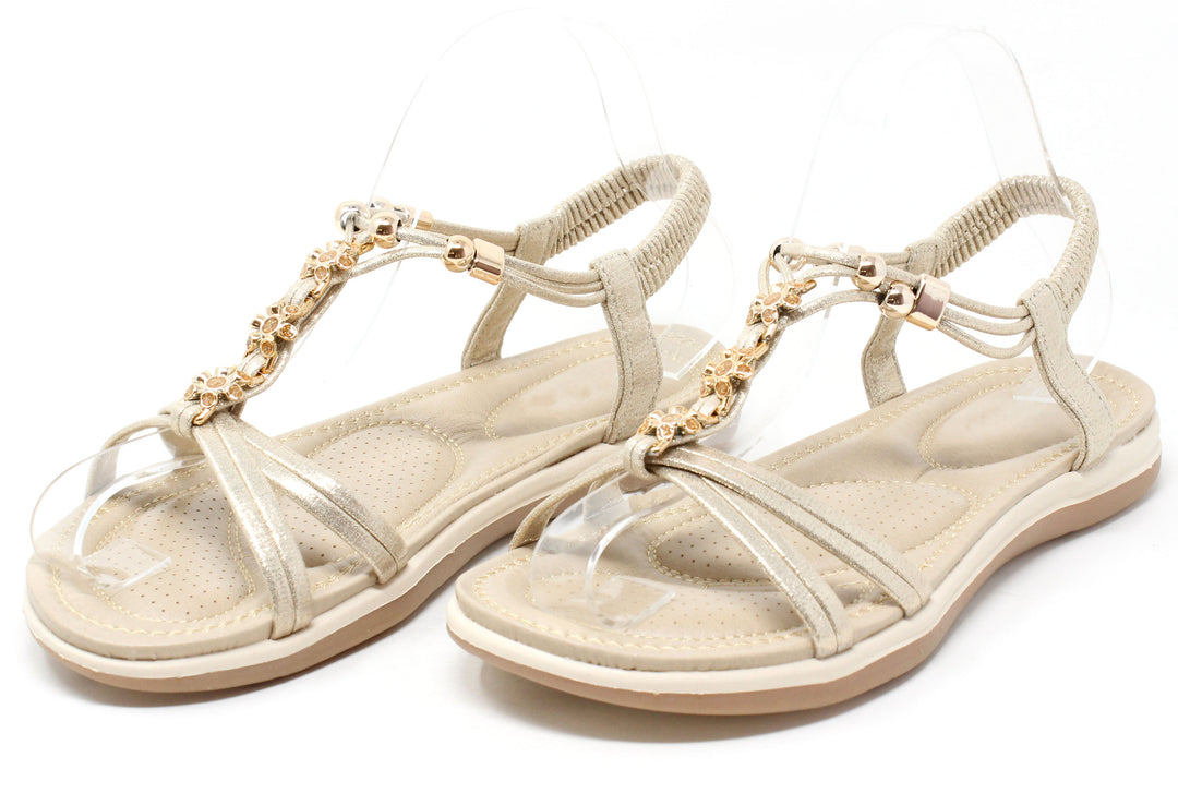 Floral Gem Sandals