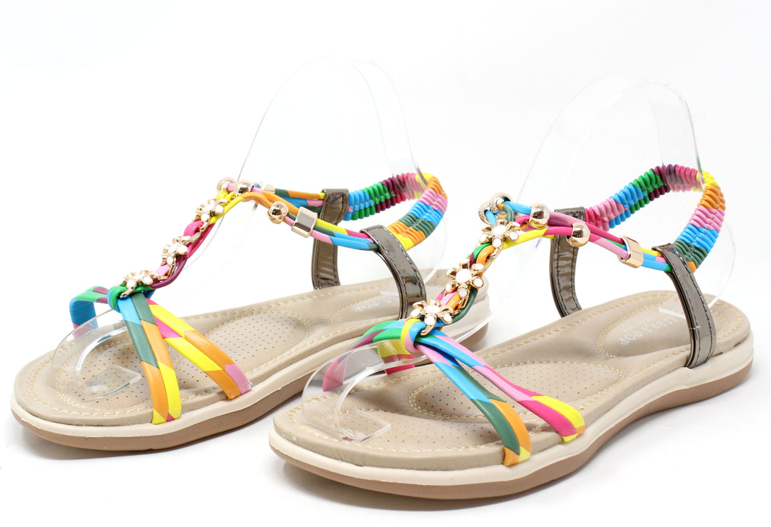 Floral Gem Sandals