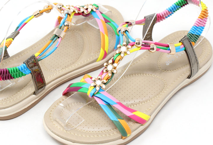 Floral Gem Sandals