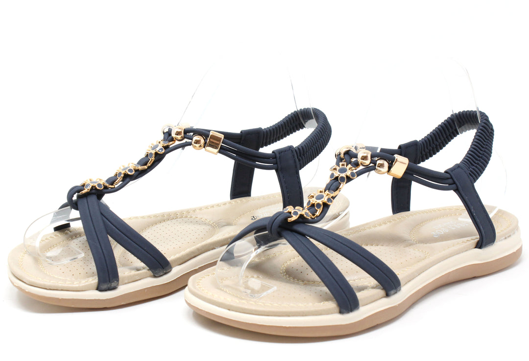 Floral Gem Sandals