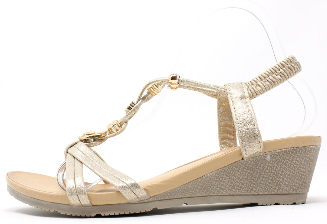 Floral and Pearl Gem Sandals