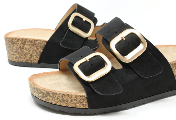 Soft Gold Buckle Sandal