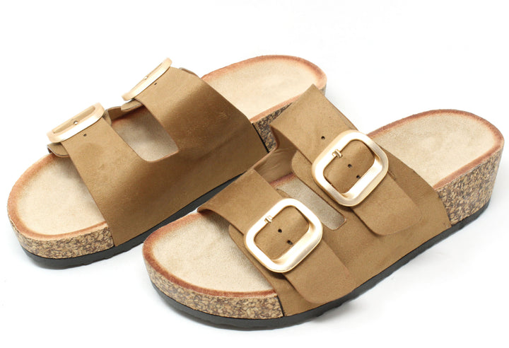 Soft Gold Buckle Sandal