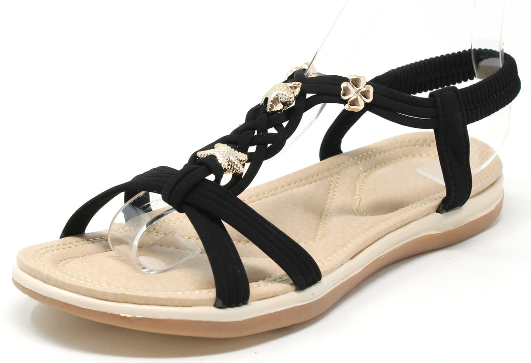 Starfish and Floral Sandals