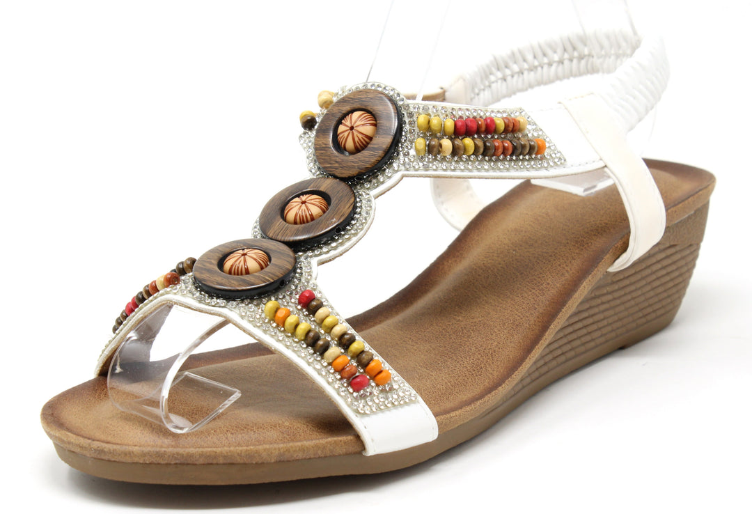 Colourful Wooden Beaded Sandal