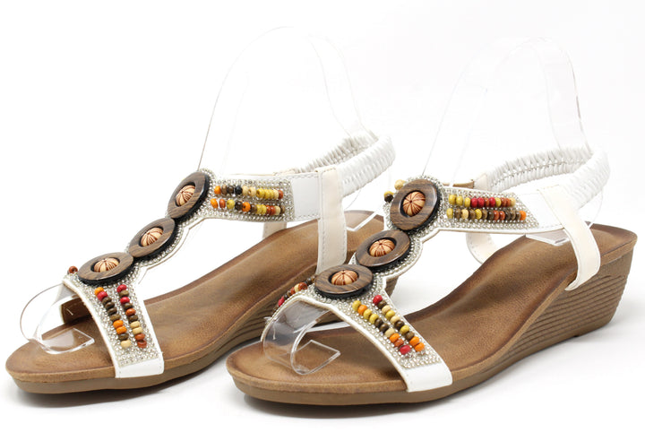 Colourful Wooden Beaded Sandal