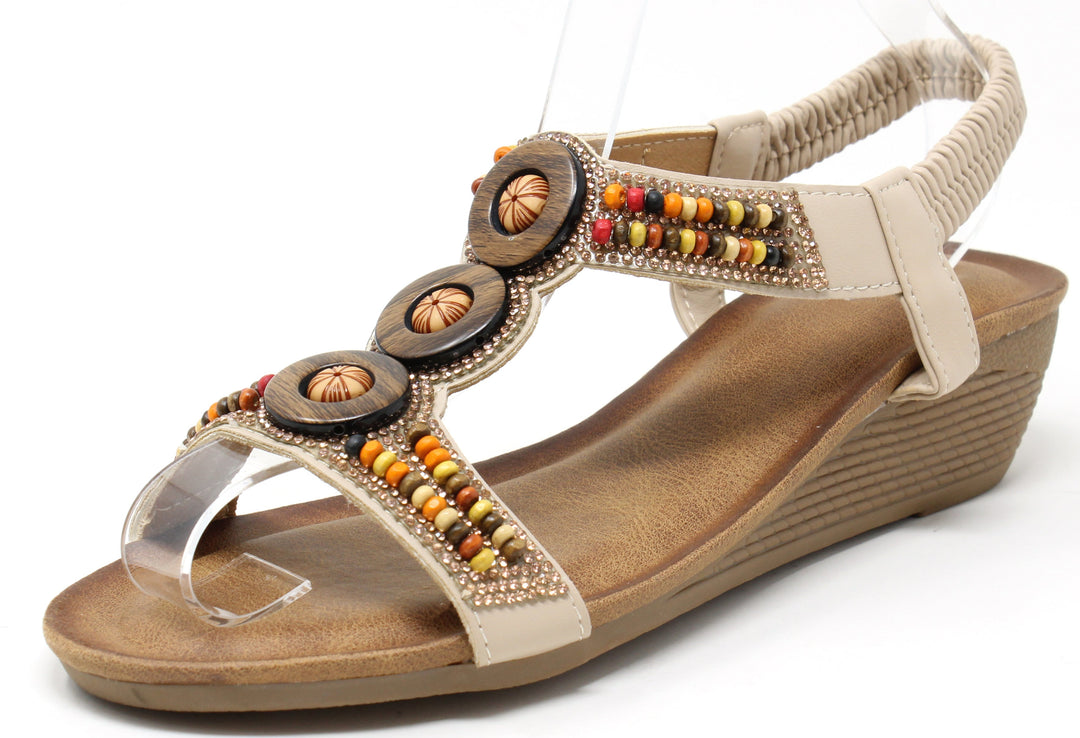 Colourful Wooden Beaded Sandal