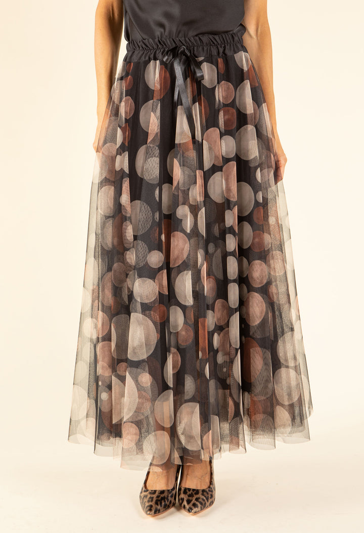 Cocoa Dots Tulle Skirt