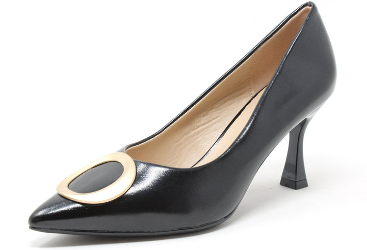 Court Heel With Soft Gold Buckle