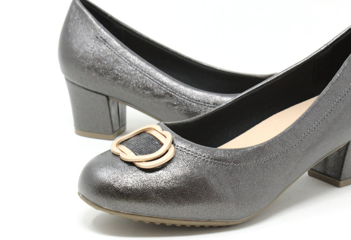 Soft Metallic Heel