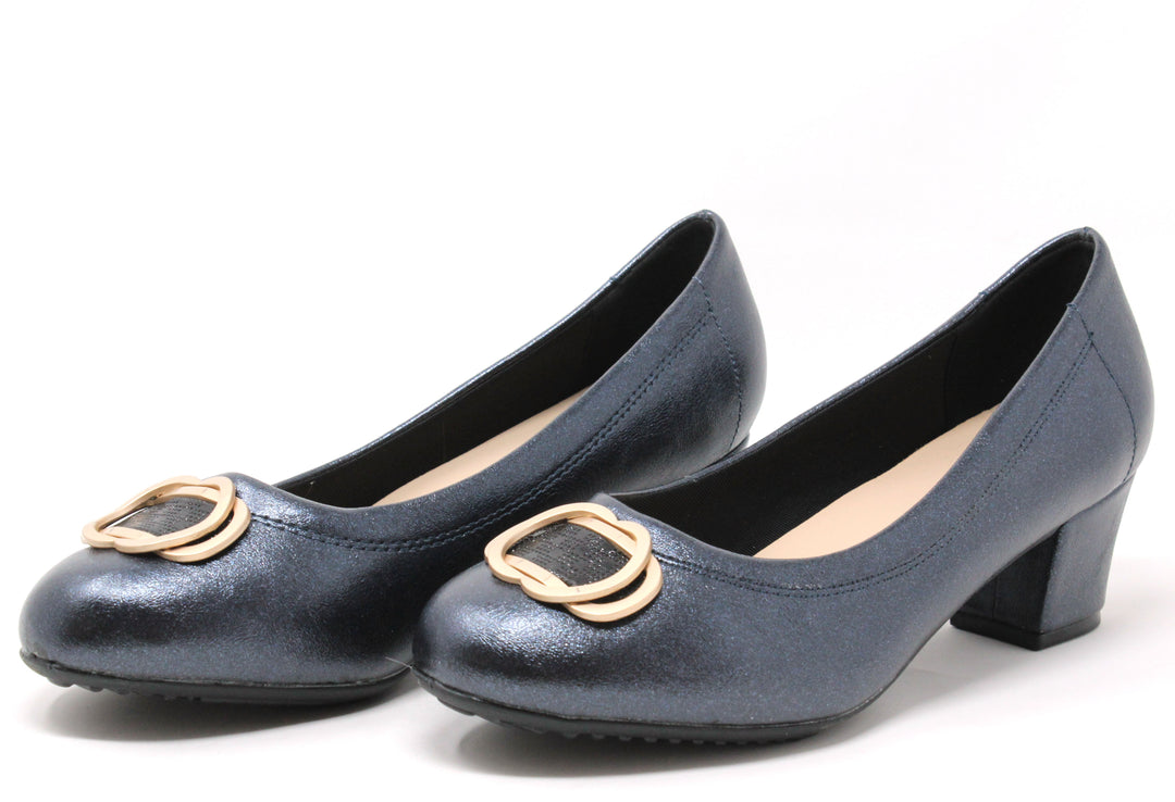 Soft Metallic Heel
