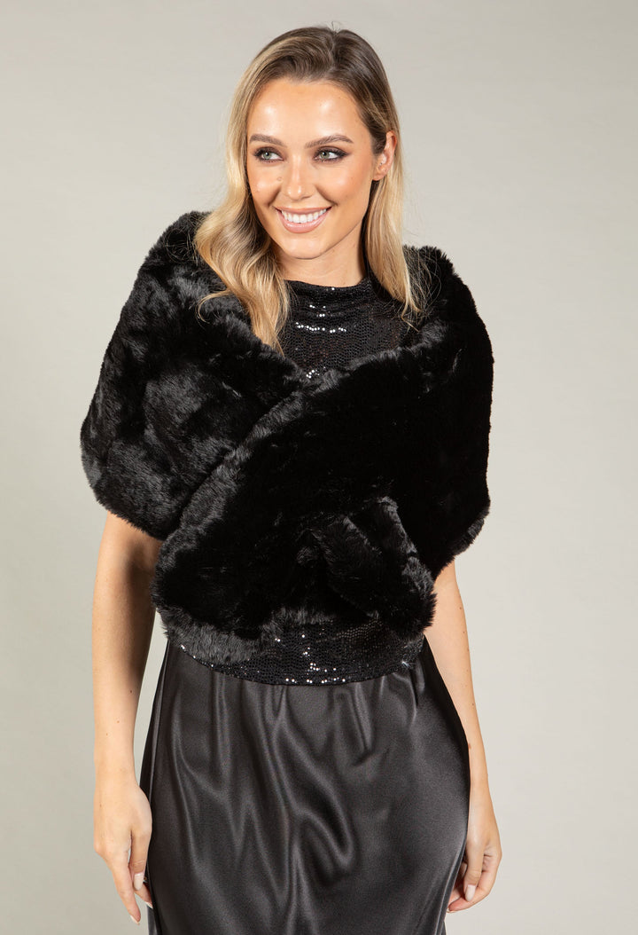 Faux Fur Shrug