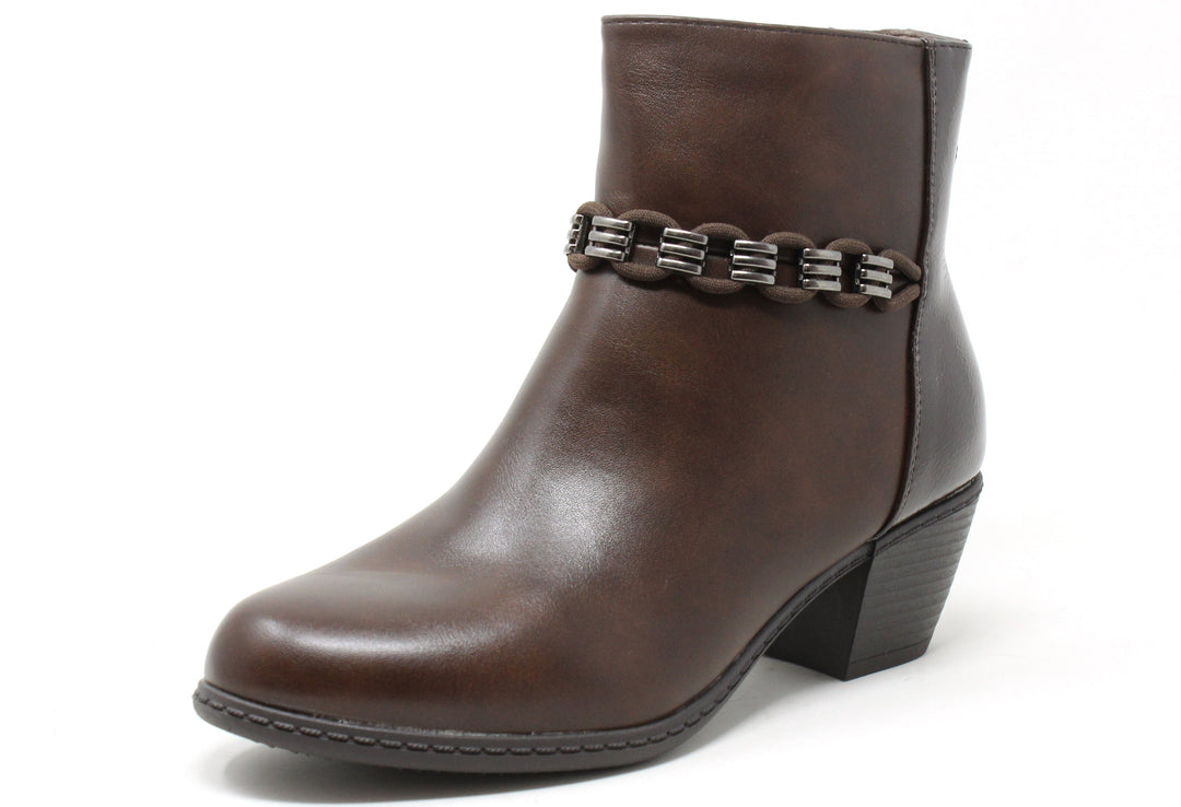 Loop Chain Ankle Boot