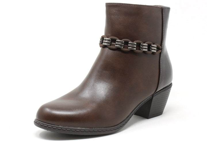 Loop Chain Ankle Boot