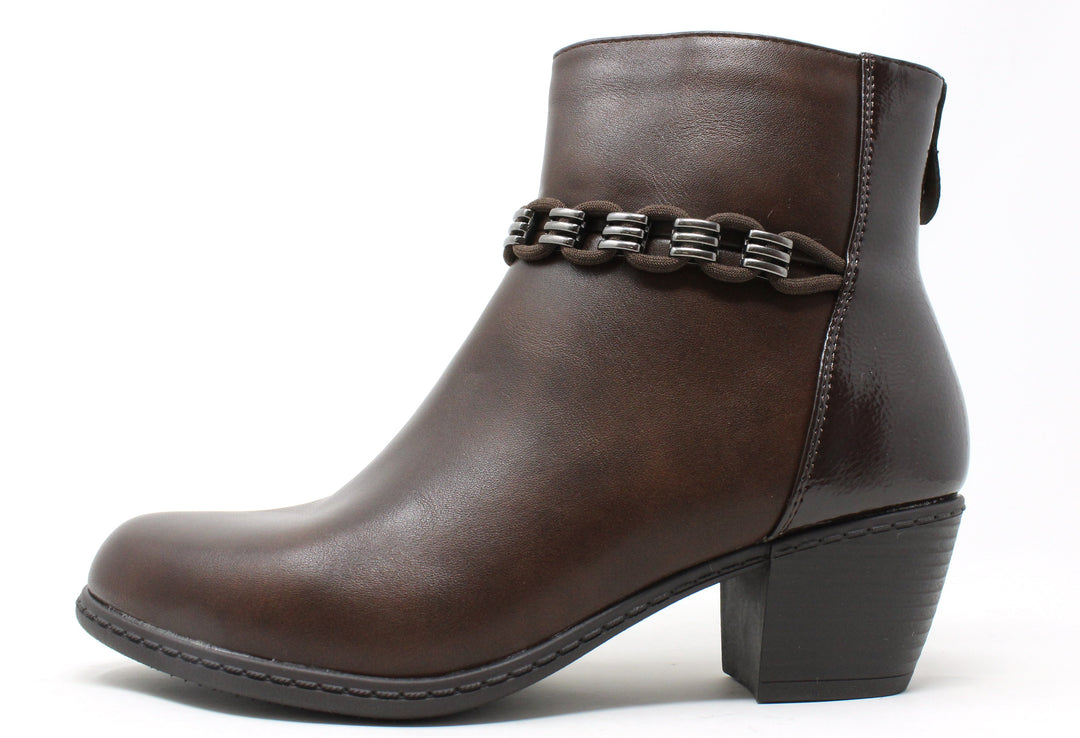 Loop Chain Ankle Boot