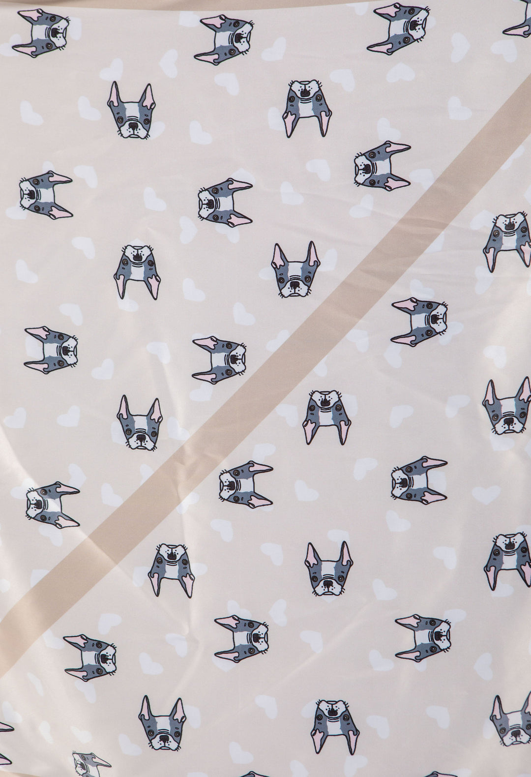 French Bulldog Satin Scarf