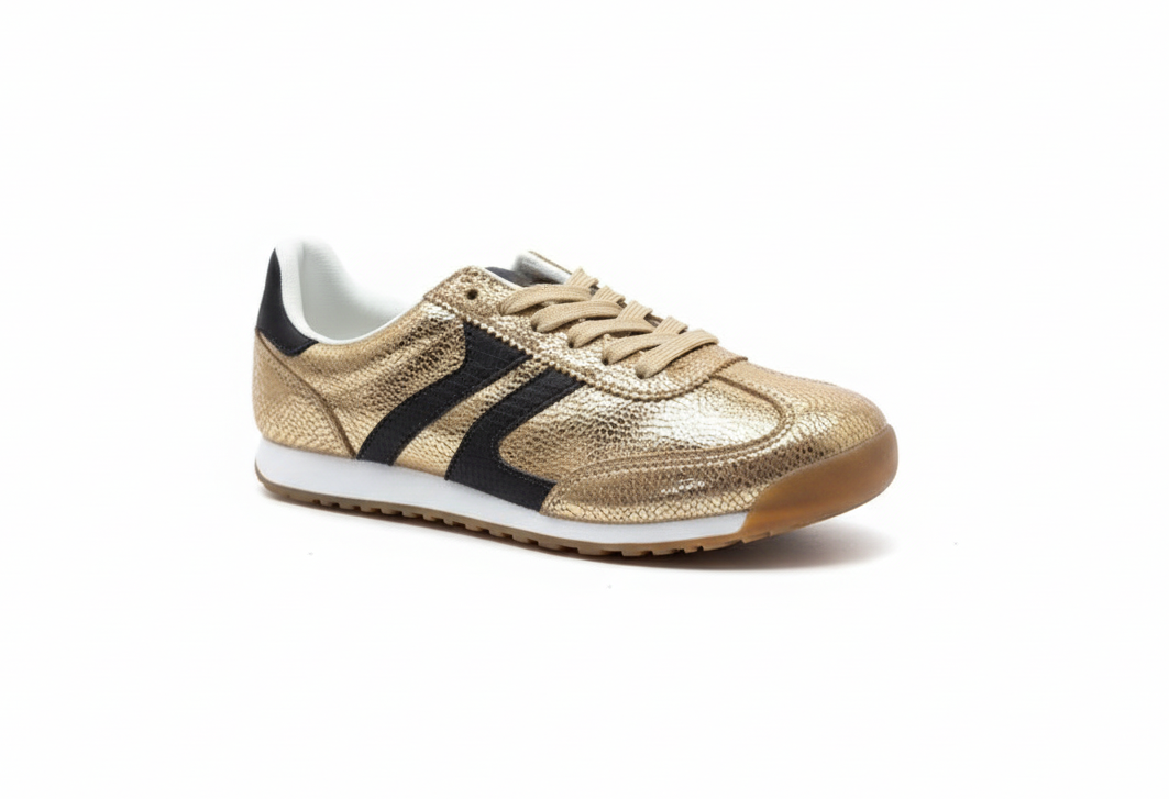 Metallic Contrast Trainers