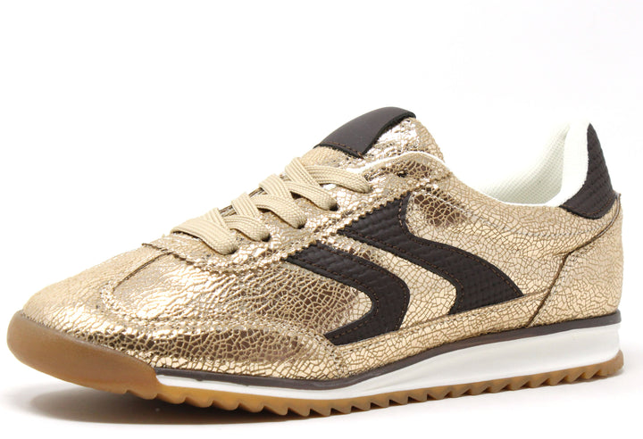 Metallic Contrast Trainers