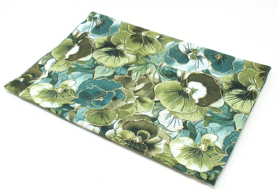 Golden Floral Scarf