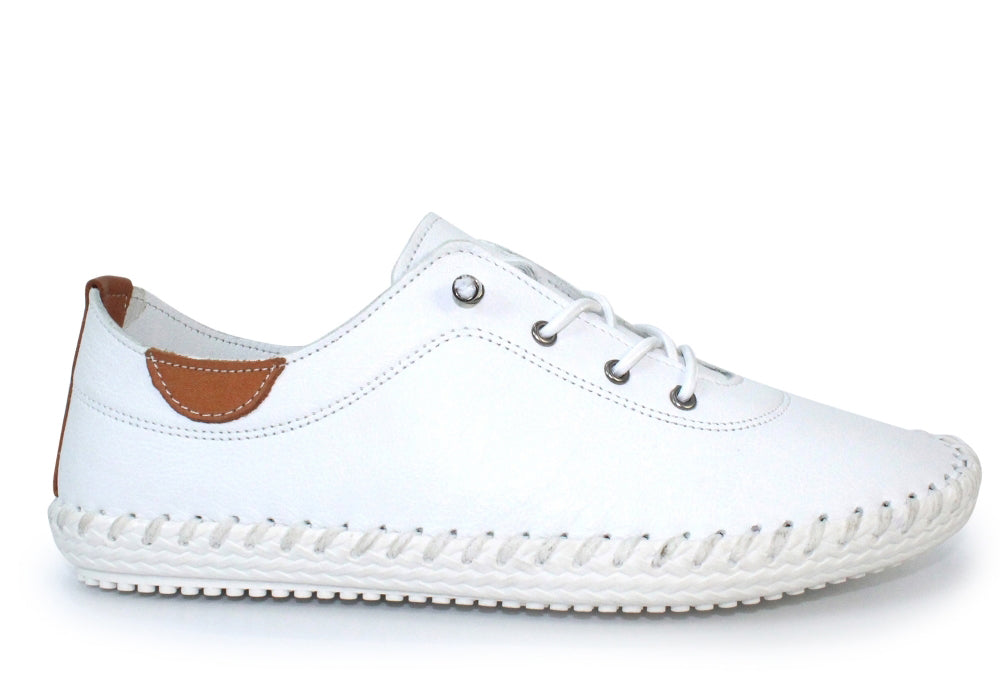 St. Ives Leather Plimsoll