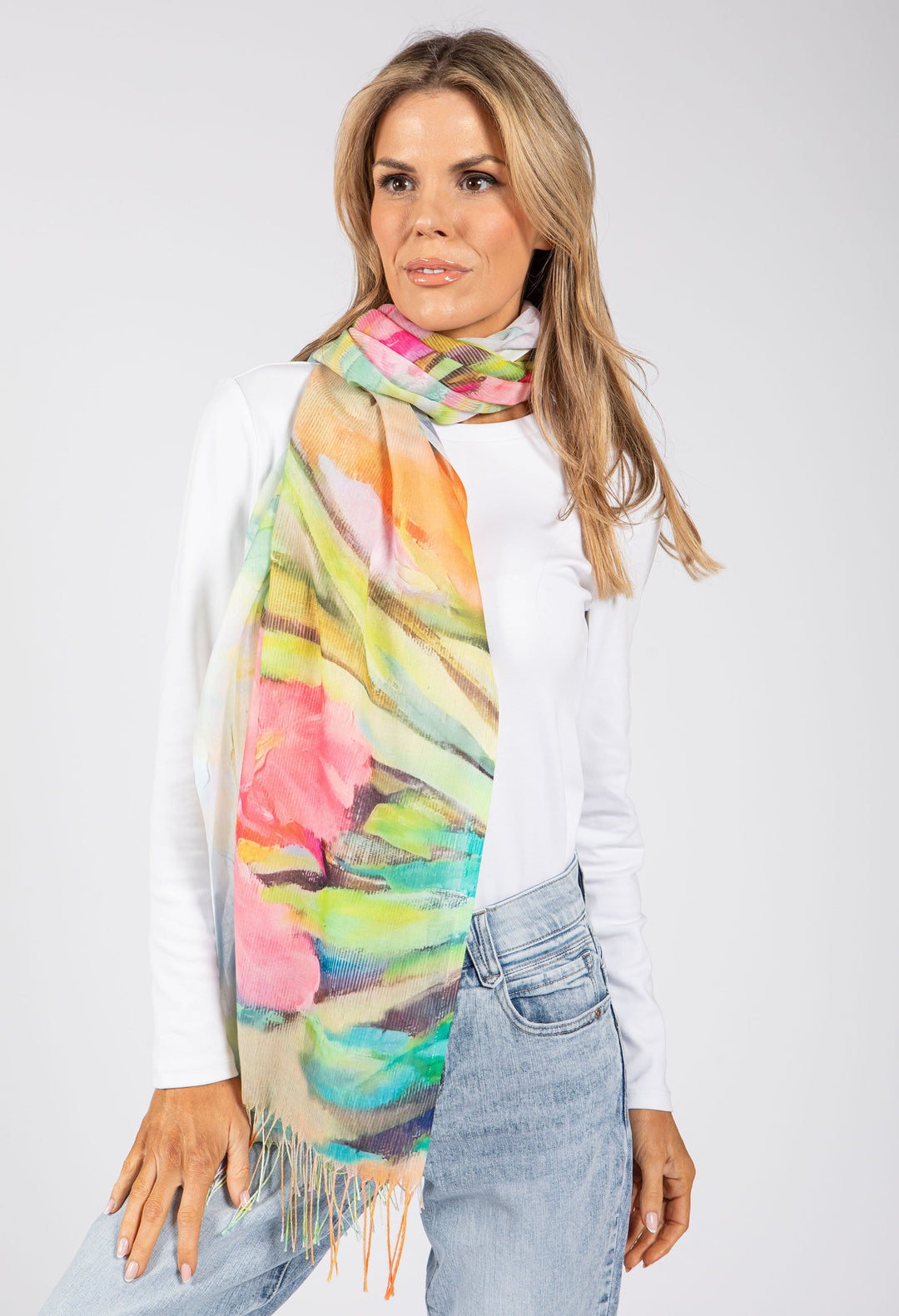Garden Rose Print Scarf