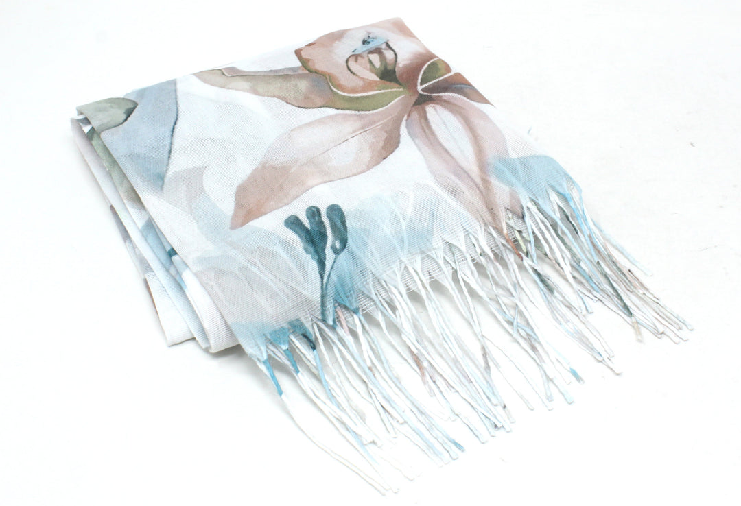 Soft Blossom Print Scarf