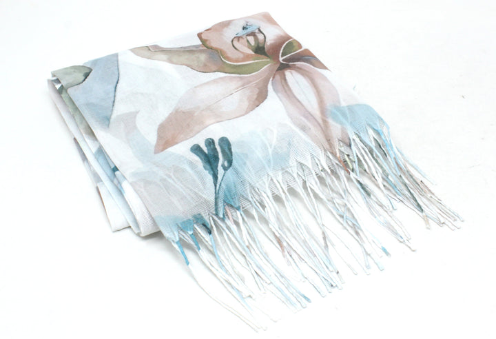 Soft Blossom Print Scarf