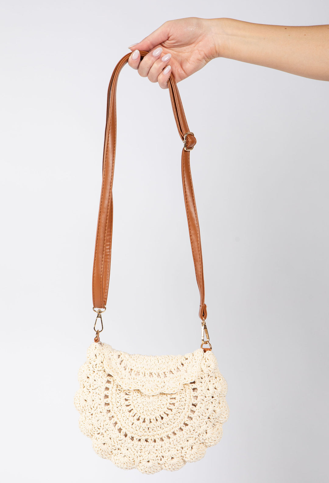 Cherry Crochet Crossbody Bag