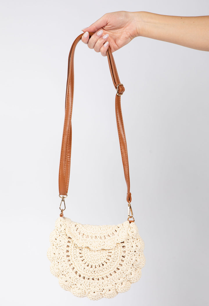 Cherry Crochet Crossbody Bag