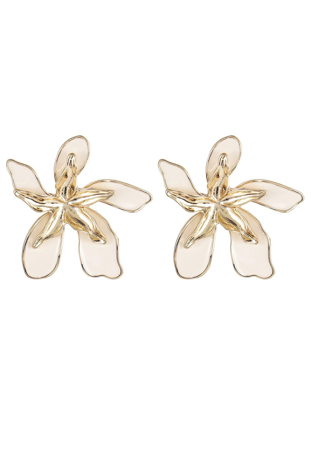 Floral Enamel Earrings