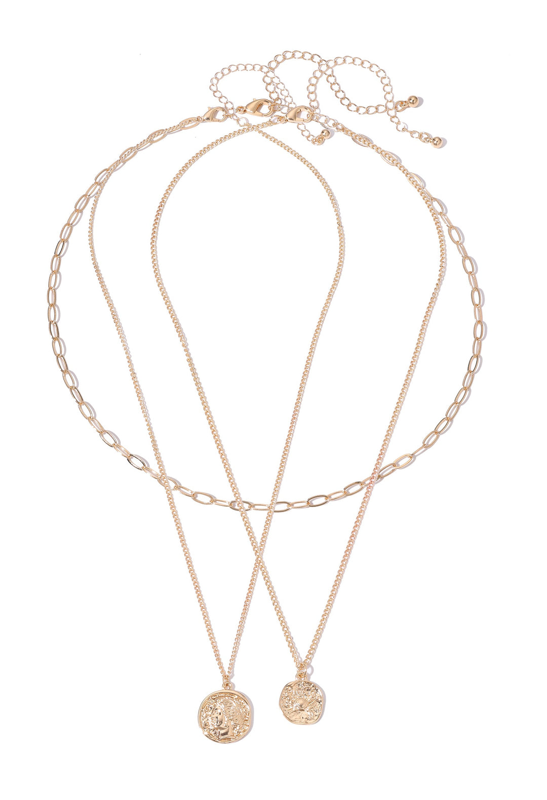 3-Pack Coin Necklace