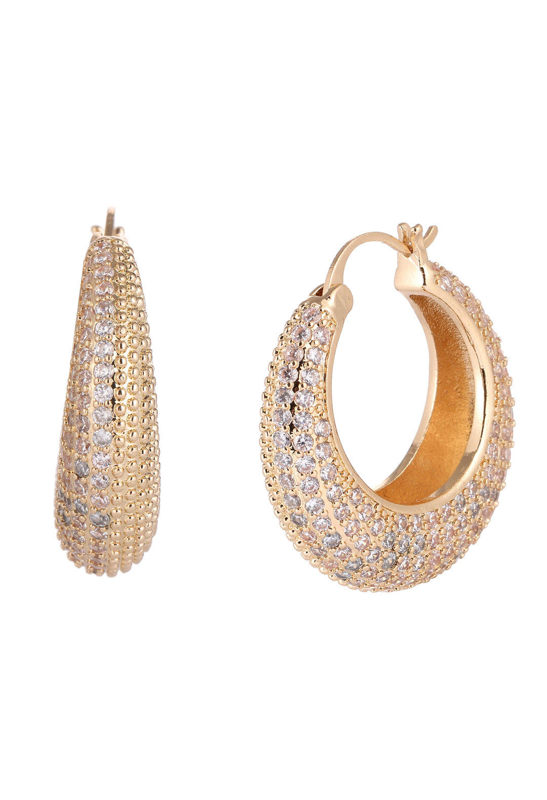 Diamante Hoop Earrings