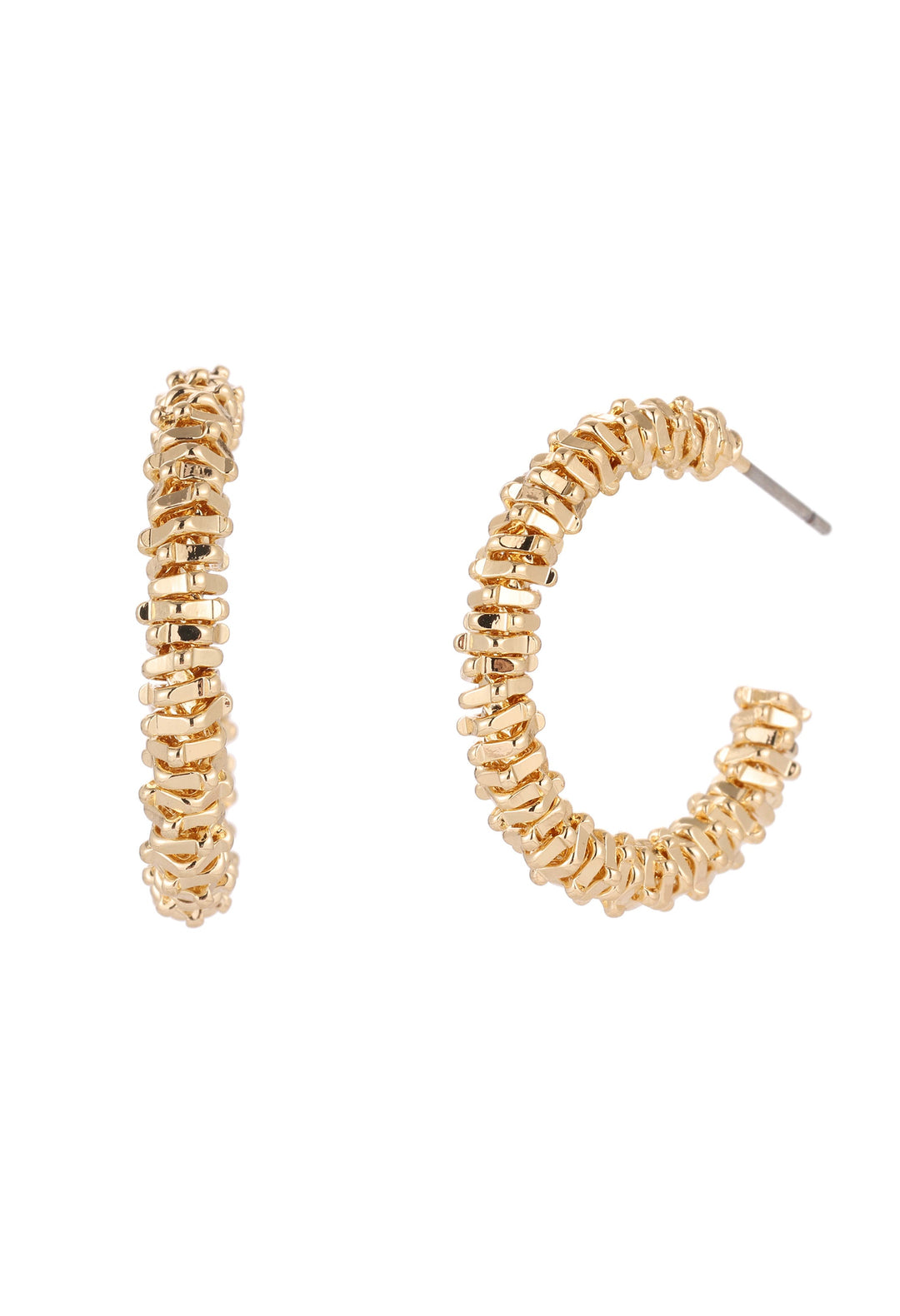 Molten Hoop Earrings