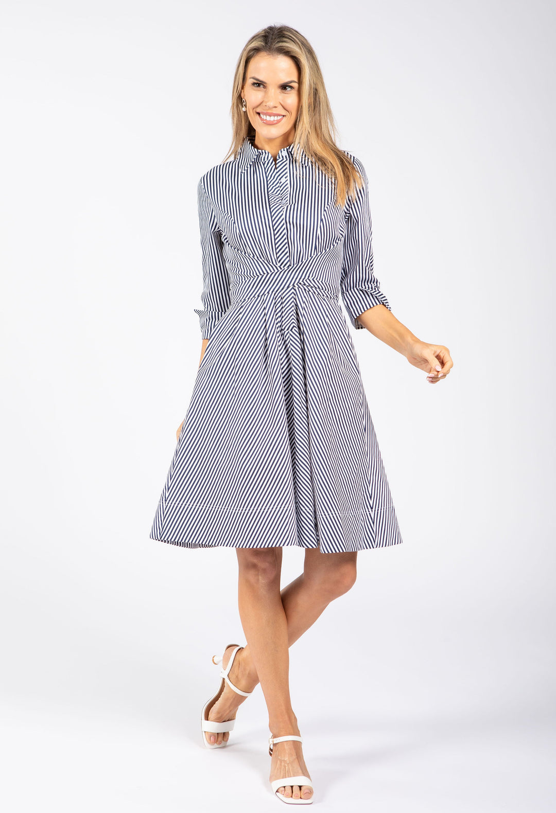 Striped Shirt Dress