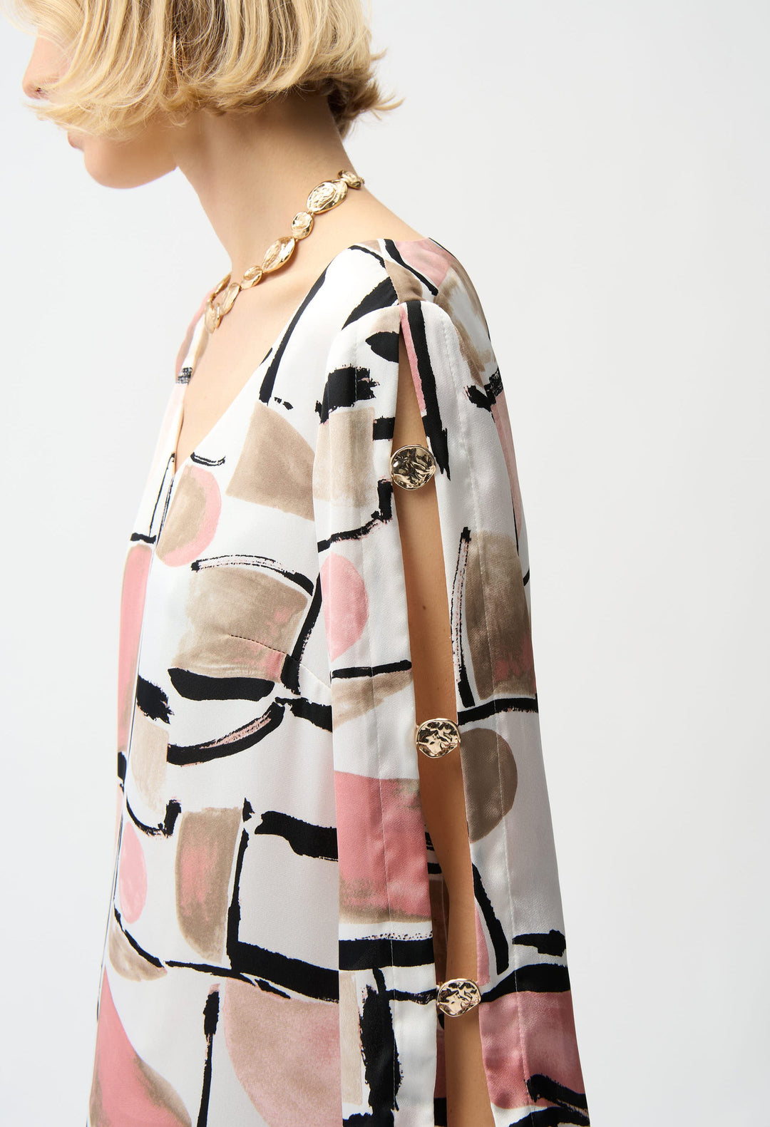Mini Shift V-neck Dress