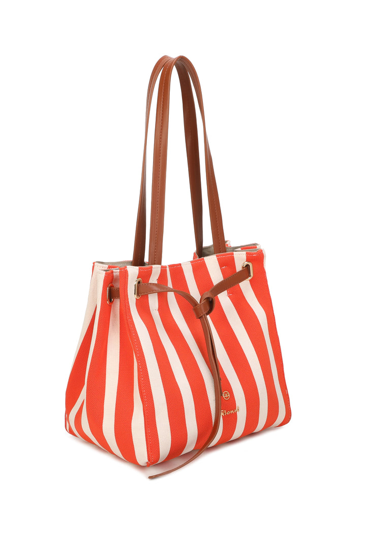 Striped Shopper Bag