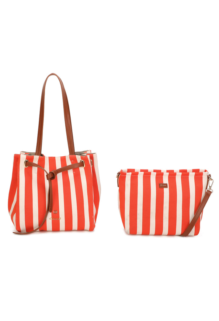 Striped Shopper Bag