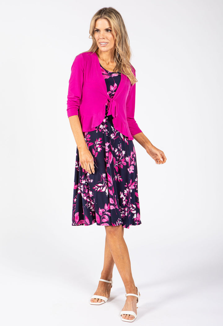 2 Piece Leaf Print Dress
