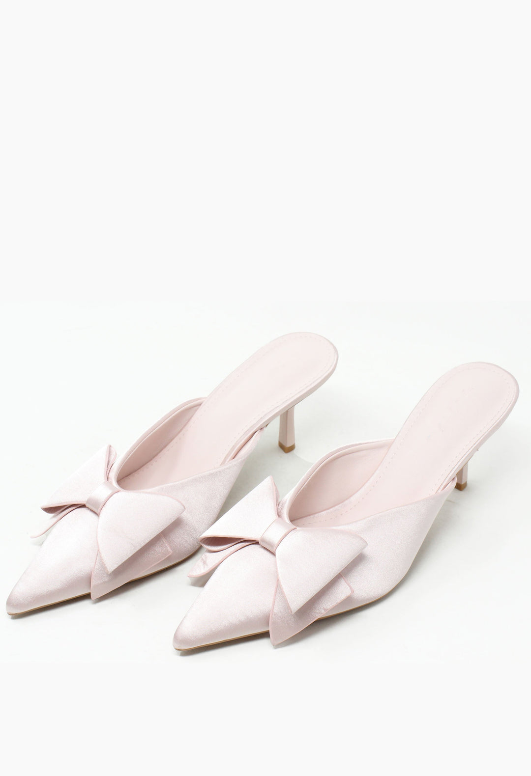 Satin Bow Heel